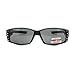 Polarized Fit Over Glasses Sunglasses Womens Rhinestone Rectangular Black