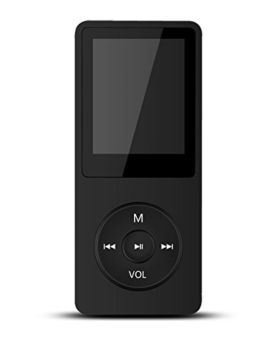 Phtronics 2015 Latest Version 8GB & 70 Hours Playback MP3 Lossless Sound Music Player (Supports up to 64GB), Color Black