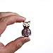 HDCRYSTALGIFTS Crystalsuncatcher Handmade Wild Animal Art Glass Blown Owls Figurine Collection(owl)