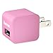 Hama 12Watt/2.4 Amp Home and Travel Charger with SafeCharge Technology, Pink