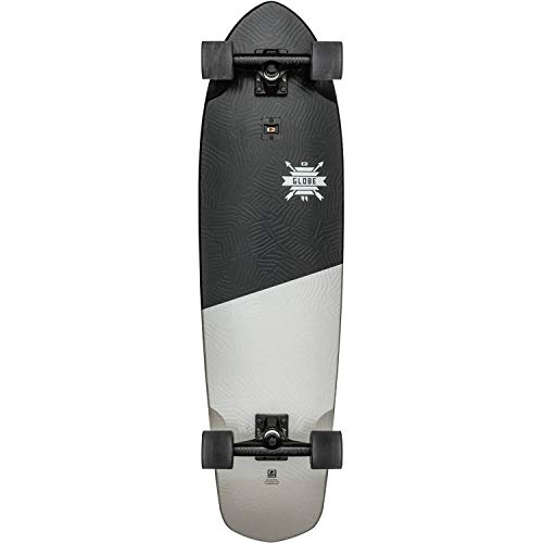 Blazer Xl Longboard Complete Skateboard, Black/white/uhhhmaz