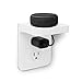 ALLICAVER Outlet Shelf, Power Perch with Built-In Cable Management, A Space Saving Solution for Google Home, Homepod Mini, Smart Speakers, Cellphones, Electric Toothbrush and More (White-standard)