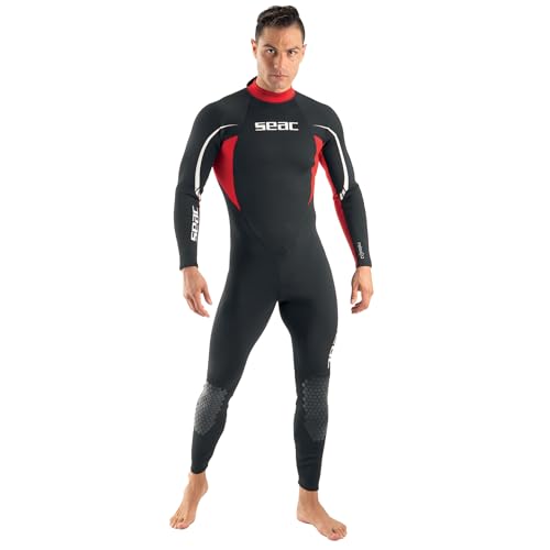Seac Relax Long Man, 2.2 mm Neoprene One Piece Wetsuit for Snorkeling, Scuba Diving and other Water Sports