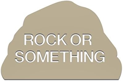 Rock or Something Decal (Tan, Single Decal)