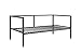 DHP Tribeca Modern Metal Daybed Frame, Sofa Bed, Twin Size, Gray