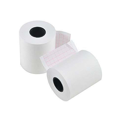 Denshine 2 Rolls Thermal Print Paper for Patient Monitor, Vital Signs Monitor Printer Paper Width 50mm/1.97", Length 20m/787.4"