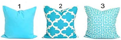 ances Lincol Blue Pillowcase Cover Blue Throw Pillowcase Covers Decorative Pillowcase Home Decor Solid Blue Blue Tiles Blue Greek Key Blue Cushion Cover