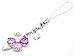 Kisaragi Cell Phone Strap 027 Four-Leaf Clover - Gradation(Pink3+Crystal Aurora)