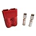 175A Battery Connector for 175A 600V Plug,Quick-Connector Disconnector Housing 2-Pole (Red, 1/0 AWG)