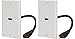 BUYER'S POINT HDMI Wall Plate | UL Listed Single Outlet HDMI 2.0 w/Built In 6-inch Pigtail, Supports Ethernet and 4K Video, Perfect Cable for Gaming PC, BluRay and Home Theaters (White) — 2 Pack