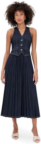 cinq a sept margaret sleeveless denim midi dress Cinq a Sept Margaret Sleeveless Denim Midi Dress