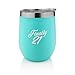 21st Birthday Gifts For Women- Finally 21 -Womens Gift Under 25 Dollars - 12 oz Stainless Steel Stemless Wine Tumbler with Lid And Straw -Insulated Travel Wine Glass- Wine Glasses With Funny Sayings