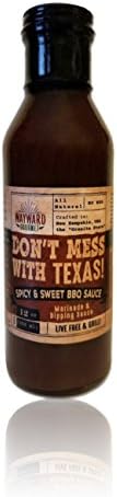 Don't Mess With Texas BBQ Sauce by Wayward Gourmet - Spicy and Sweet Marinade and Dipping Sauce for Pork, Chicken, Burgers & Beef - The Best BBQ Sauce