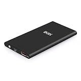Portable Charger, iKits 5000mAh Ultra Compact Power Bank External Battery Pack Input: 5V 2A, Output:2.4A with Smart IC Technology Compatible with iPhoneX/8/6S,iPad,Galaxy S9,Nexus 6p & More Black