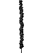 Urbanest 5-Foot Chandelier Chain Cord Cover, Black Faux Silk