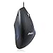 Perixx PERIMICE-508, Wired Programmable Vertical Ergonomic Mouse - 1000/1600 dpi - 5 Programmable Button - Natural Ergonomic Vertical Right handed Design,Black
