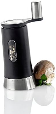 AdHoc Pepisa Crank Mill for Salt and Pepper Ceramic Grinder in Black 15cm 6"