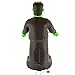 Halloween Haunters 7 Foot Inflatable Frankenstein Monster with LED Lights Indoor Outdoor Yard Lawn Prop Decoration - Blow Up Haunted House Party Display