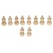 Tinksky 10pcs Blank DIY Wooden Snowman Peg Dolls Wedding Party Cake Toppers Christmas Decoration Christmas Gift