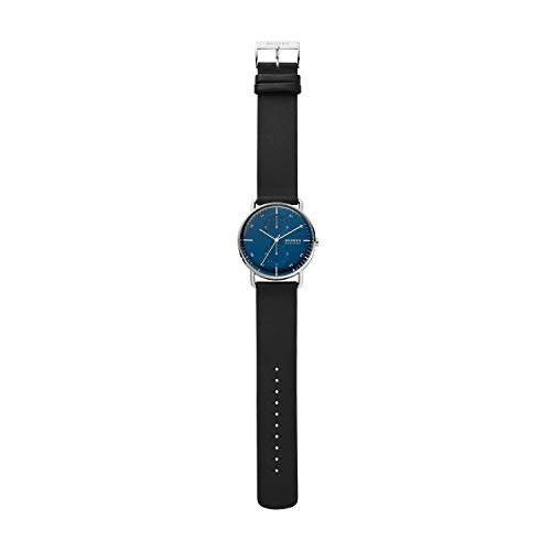 Skagen-Mens-Stainless-Steel-Quartz-Watch-with-Leather-Strap-Black-20-Model-SKW6702