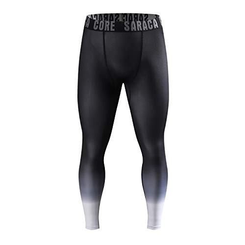 saraca core Men Youth Compression Pants Athletic Leggings Sports Tights Baselayer Running Football Soccer - Thumbnail 3