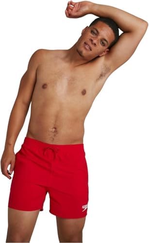 Hombre Shorts de baño Essential de 41 cm Fed Red S