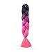 Hairingrid Jumbo Braid Hair Ombre Extension 24inch 6pcs/Lot 100g/pc Synthetic Hair Twist Braiding Hair Crochet Hair for African American Women (R76XM54#)
