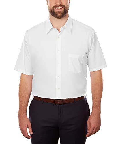 van heusen men's classic fit white poplin dress shirt Van Heusen Men's White Poplin Dress Shirt