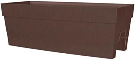 Self Watering Brown Rectangular Pot Planter