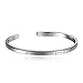 Solocute Cuff Bangle Bracelet Engraved If You Can Imagine It, You Can Achieve It. If You Can Dream It, You Can Become It Inspirational Jewelry (Live The Life You Love - WH)