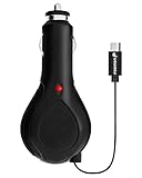 Fosmon [CE Certified] Retractable Micro USB Car Charger for Samsung Galaxy S7 S6 Edge J1 J3 J7, Grand Prime, LG G4 K7, BLU R1 HD, Life One X2, Advance 5.0, Honor 5X 6X, Moto G, G4 Play G4 Plus