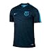 Nike Barcelona Flash Training Top Decept (Black, Light Current Blue) Small