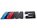 MYCXS M3 Black Badge 3D Matted Metal Plating Sticker Chrome Emblem FOR BMW Available