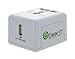GearIt Universal Travel Adapter, All in One World Wide AC Wall Charger (US / UK / EU / AU) with 1A USB Charing Port, White