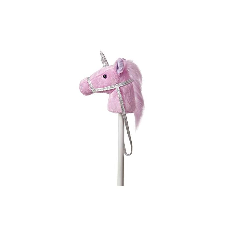 Aurora – Ride-On – 37″ Giddy Up Stick Unicorn – Purple