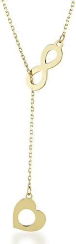 GELIN Heart Y-Necklace in 14K Solid Gold