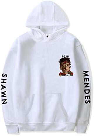 Ricxiaoh Unisex Shawn Mendes Hoodie Music Japan Sakura Long Sleeve Sweatshirt Pullover