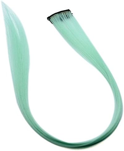 So Beauty Pro High Temperature Resistent Hair Extension Hairpiece with Hair Clip Aqua