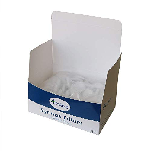ALLPURE-FIL Syringe Filters PES Membrane Diameter 25mm Pore Size 0.45 μm Laboratory Filters by Allpure Biotechnology (PES, Pack of 100)
