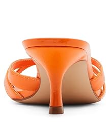Steve Madden Women's Cary Heeled Sandal, Orange