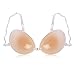 Coolrunner Invisible Rounded Thicken Push Up Sutian Silicone Bra Adhesive Nipple Pasties Breast Petals with Straps Women (C)