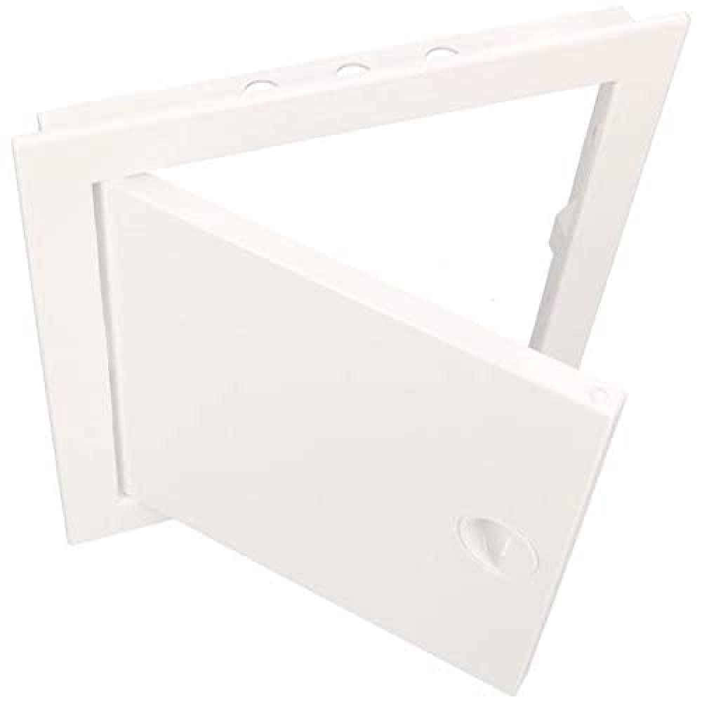 KOTARBAU - Access Panel - 300 mm x 400 mm - ABS Plastic - Inspection Door - White - Maintenance Hatch - Snap Closure - Sturdy Opening - Universal