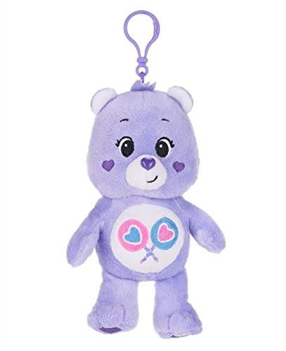 Care Bear Care Bears Bagclip Plush Key Pendant - 6 Different Figures, 14 cm Original Cuddly Teddy - Unlock The Magic - Super Soft for Satchel Backpack