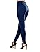 Sejora Fleece Lined Leggings High Waist Compression Slimming Warm Opaque Tights (One Size, Navy)