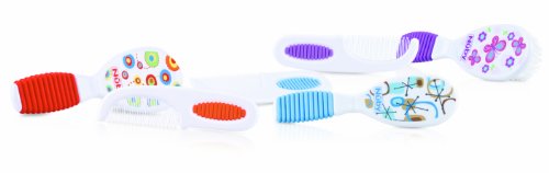 Nuby Brush and Comb Set, Colors May Vary