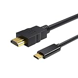 USB-C to HDMI, CableCreation 10 Feet Type C (Thunderbolt 3 Compatible) to HDMI 4K Cable (DP Alt Mode Only) for MacBook Pro/MacBook/iMac 2017/ Chromebook Pixel/Dell XPS 13/ Yoga 910, 3M/ Black