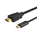 USB C to HDMI, CableCreation 16 Feet USB Type C to HDMI Cable (DP Alt Mode),4K, for iMac 2017/ MacBook Pro/Chromebook Pixel/Dell XPS 13/Yoga 900/Asus Zen AIO PC/Lumia 950/950XL and More, 4.5M/Black