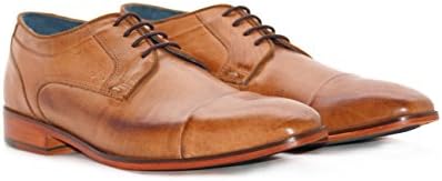 Ninety9steps Men's Fashion Cow Leather Derby Lace Up Classic Formal, Party Wear, Office Wear Shoes