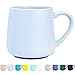 Bosmarlin Large Glossy Ceramic Coffee Mug, Tea Cup for Office and Home, 18 oz, Suitable for Dishwasher and Microwave(Blue, 1)