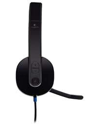 Logitech   Auriculares USB H540 para PC y música, color negro